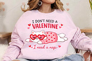 Anti Funny Valentine's Day Lazy Cat, an Illustration by Canvas Craft (Thumbnail 3 of 6)