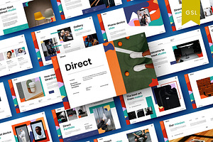 Direct - Business Google Slide Templ, a Presentation Template by Dens Creative Studio