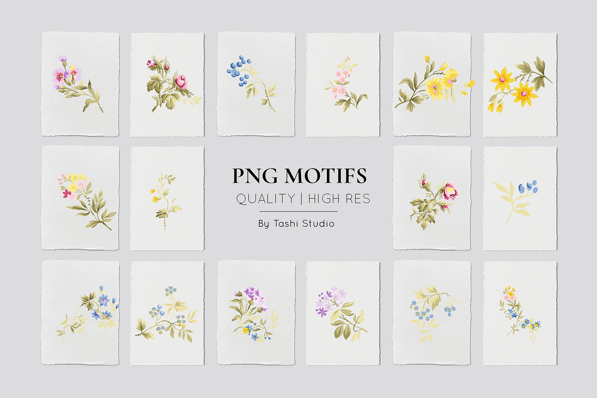 Celia Vintage Floral Seamless Prints, a Pattern Graphic by Pink Linen (Photo 3 of 13)