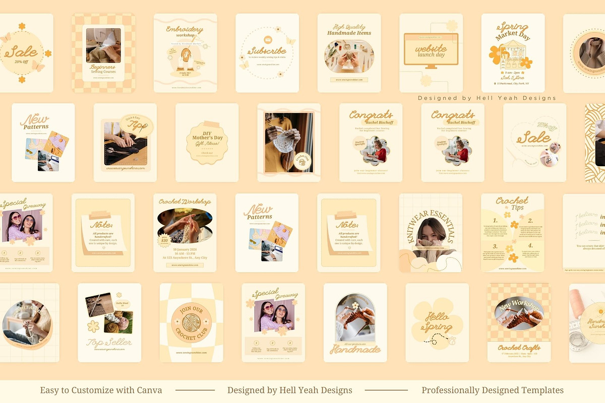 Handmade Biz Instagram Post Template, a Social Media Template by Hell Yeah Designs (Photo 8 of 10)