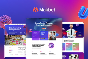 Makbet – Digital Marketing Agency, a WordPress Template by Opal Wordpress Theme