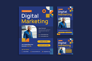 Digital Marketing - Flyer, a Flyer Template by Haidezign