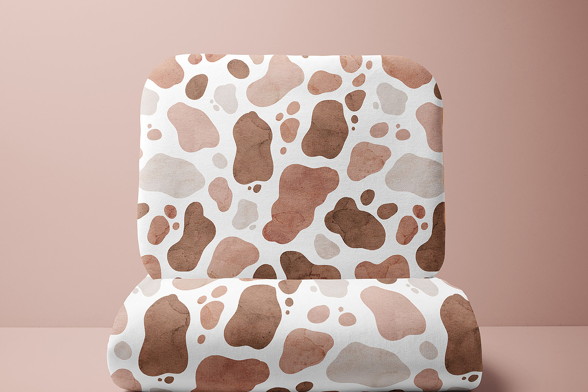 Pastel Cow Print Seamless Pattern, a Pattern Graphic by Brzozowska (Photo 2 of 12)