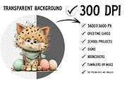 Whimsical Easter Cat Clipart, an Illustration by Craft Nest (Thumbnail 3 of 12)