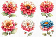 Whimsical Spring Dahlia Flower Png, an Illustration by Craft Nest (Thumbnail 10 of 11)
