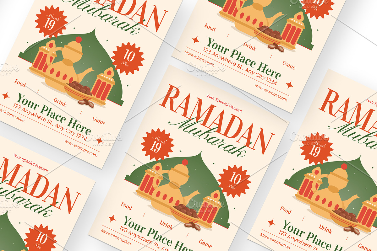Simple Ramadhan Mubarak - Flyer, a Brochure Template by Izdihaar_Studio (Photo 3 of 4)