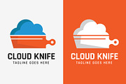 Cloud Knife Logo - Cooking Logo, a Branding & Logo Template by Creattlle (Thumbnail 4 of 4)