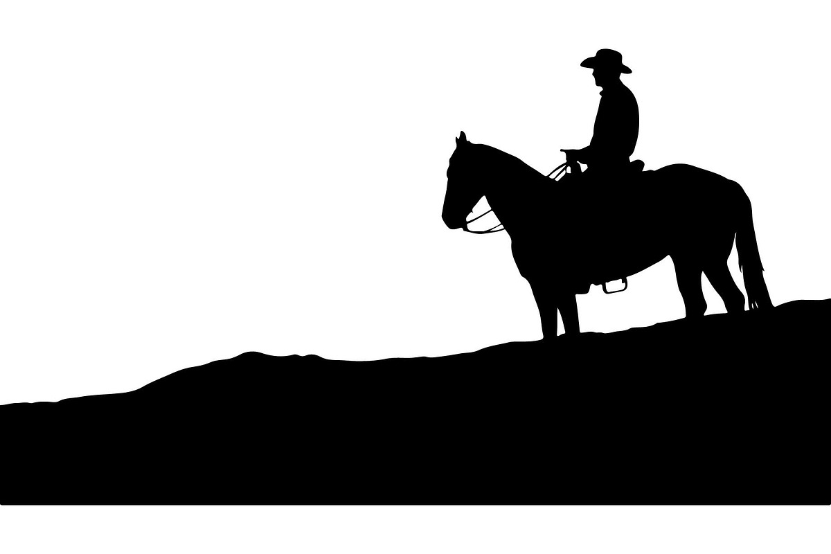 Cowboy Horse Rider SVG Bundle, a Graphic by Creativeshirt (Photo 5 of 13)