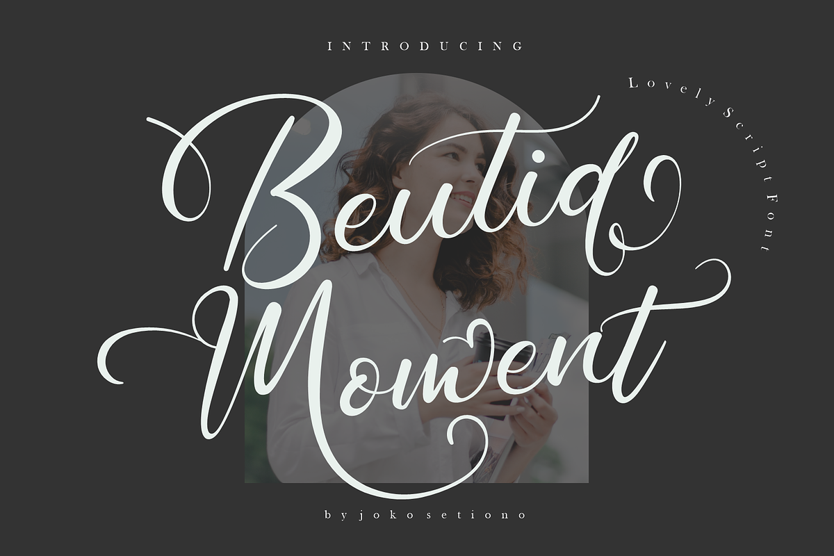 Beutiq Moment - Chic Signature, a Script Font by Joko Setiono (Photo 1 of 9)