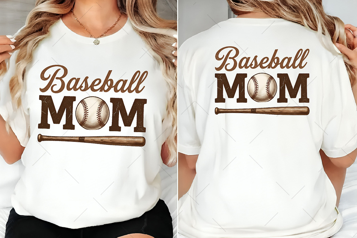 Baseball Mom Png, Baseball Vibes Png, an Illustration by OK Design (Photo 3 of 5)
