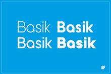 Basik | Sans Typeface | 8 Fonts