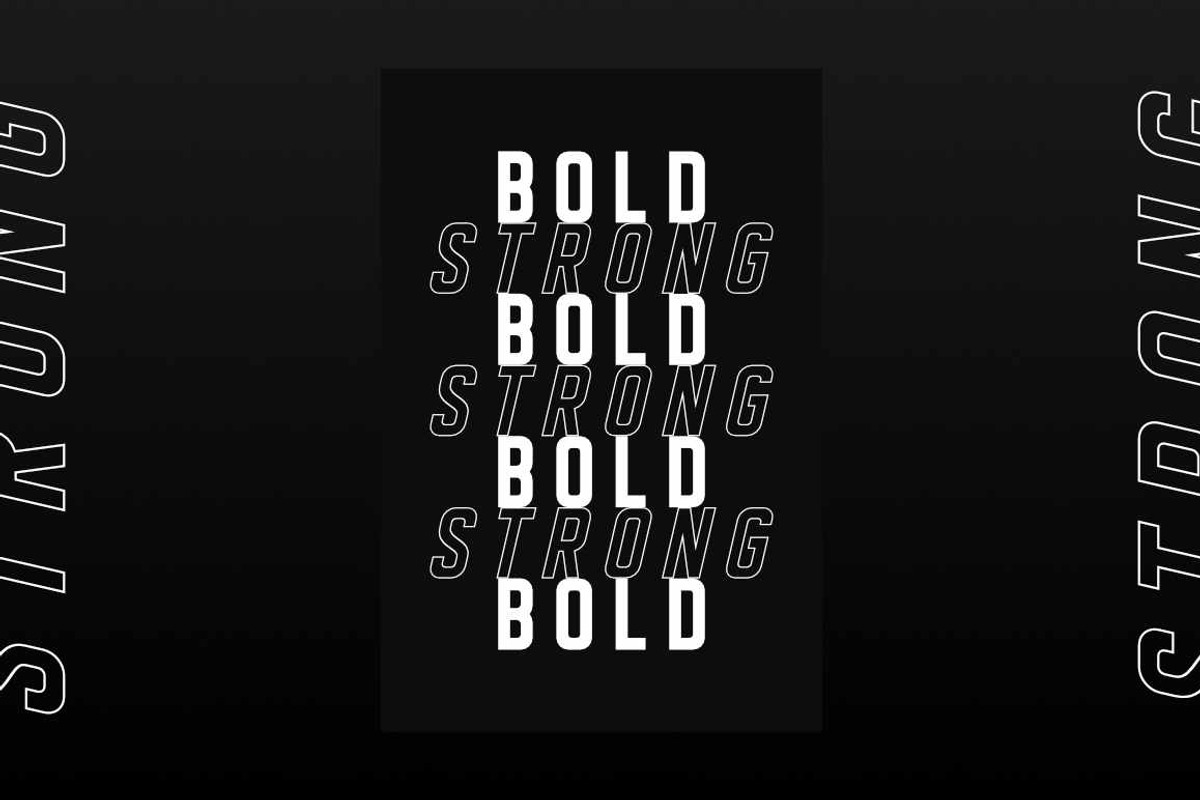 Displayed Modern Vintage Logo Font preview 3