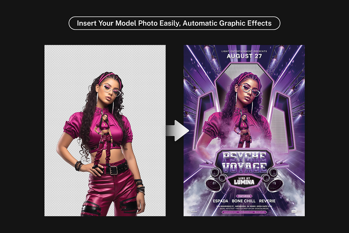 DJ Flyer Template, a Flyer Template by Bornx Design (Photo 2 of 5)