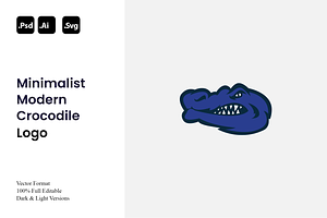 Minimalist Modern Crocodile Logo, a Branding & Logo Template by Luxury Logos