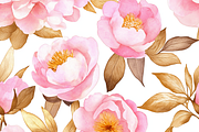 Peony Watercolor Patters Set, a Pattern Graphic by LoveDesignShop (Thumbnail 2 of 6)