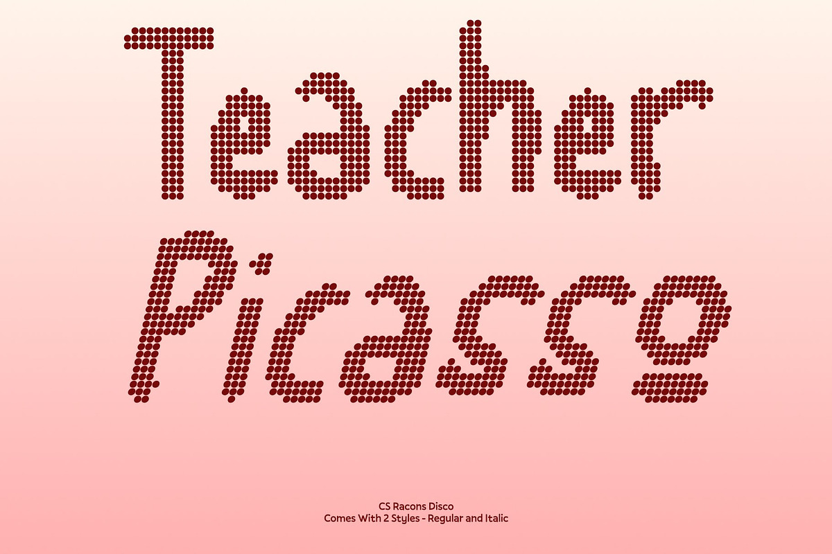 CS Racons Disco, a Handwritten Font by Craft Supply Co. (Photo 4 of 8)