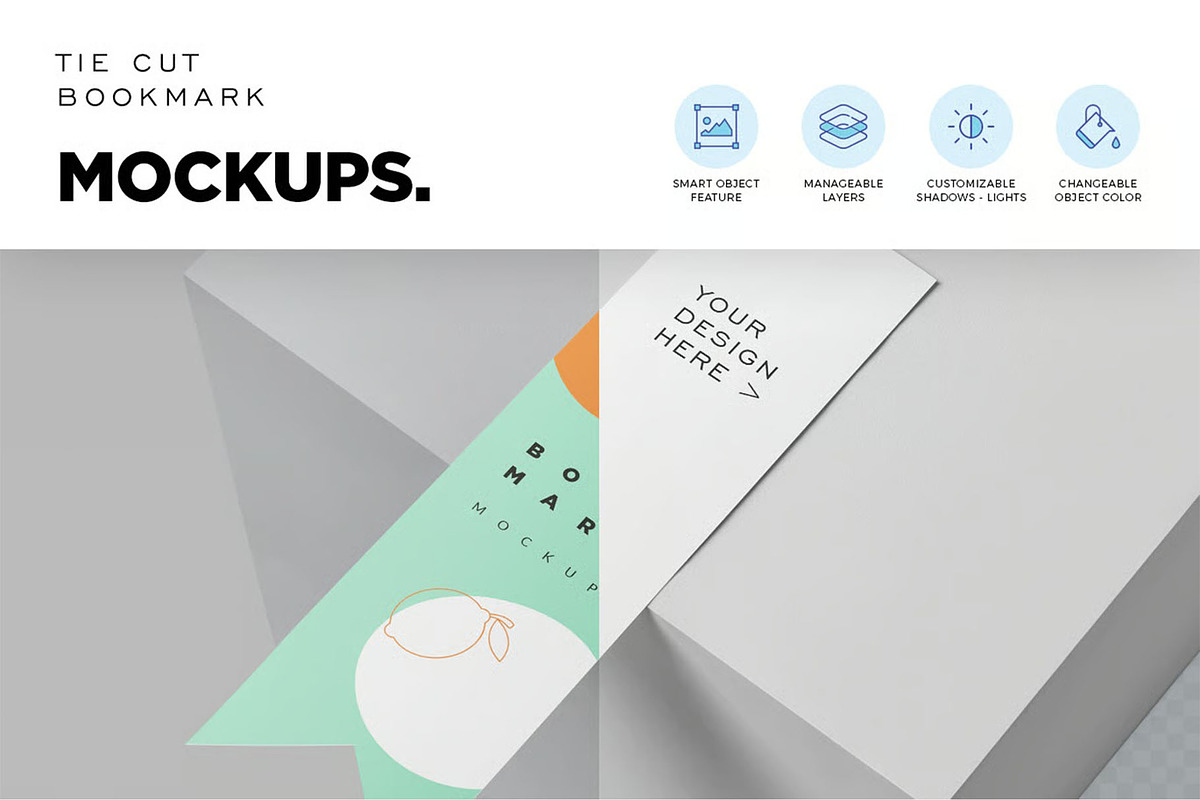 Book Mark Mockups, an Advertising Mockup by megostudi0 (Photo 3 of 6)