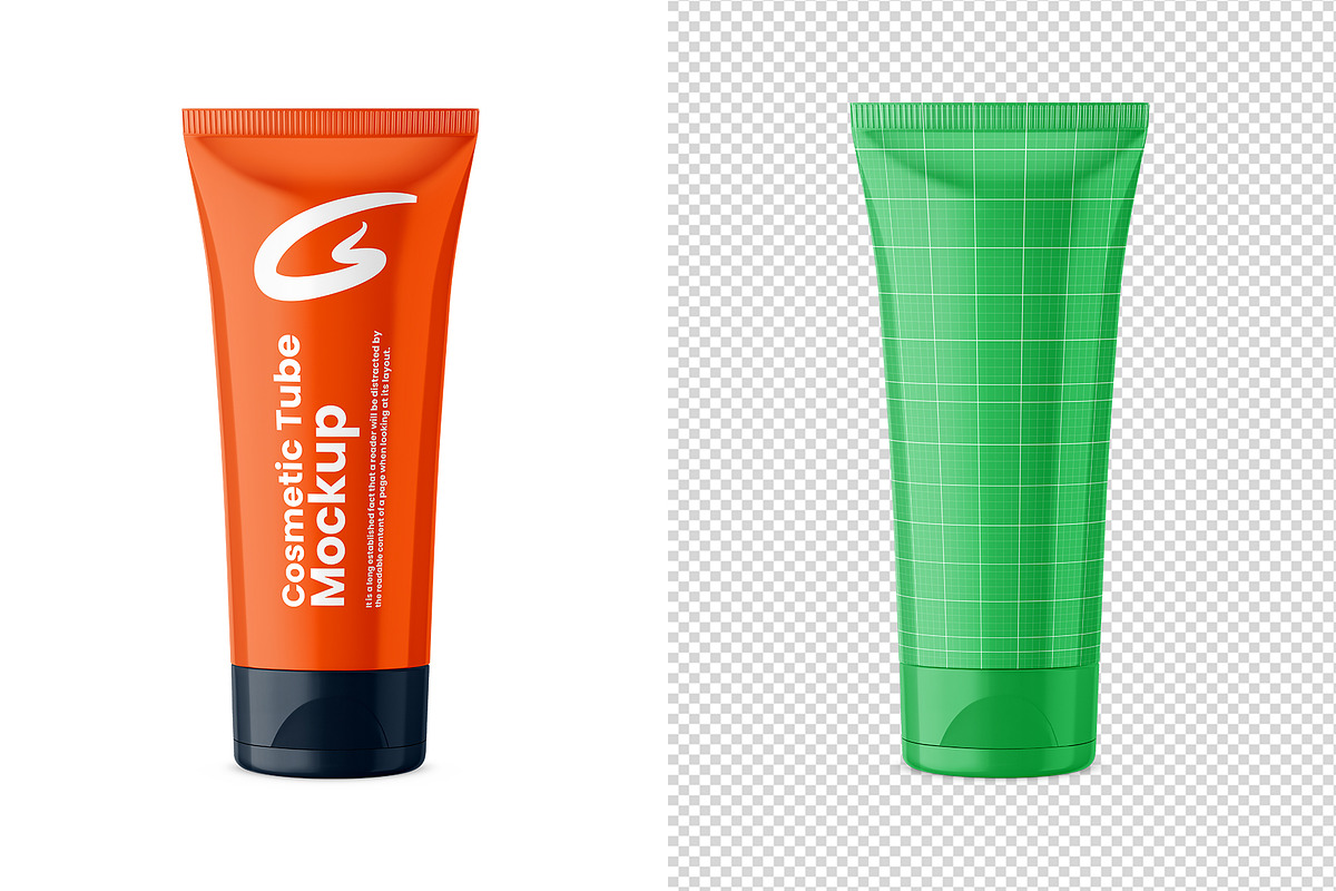 Cosmetic Tube Mockup, a Packaging Mockup by GraphicsPixel (Photo 2 of 3)