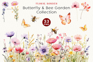 Wildflowers Floral Clipart