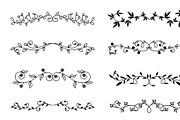 Vintage floral borders, an Object Graphic by Woters little shop (Thumbnail 7 of 9)