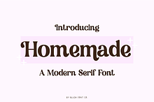 HOMEMADE Bold Modern Serif Font