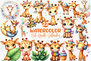 Cute Giraffe Sublimation Clipart, an Illustration by Designworld (Thumbnail 1 of 6)