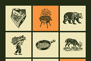 Vintage Camping Illustration Set, a Person Illustration by Creative Stall (Thumbnail 8 of 9)