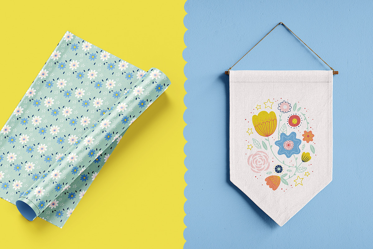 Floral Spring Bundle, Patterns +more, a Pattern Graphic by Carole Chevalier (Photo 2 of 11)