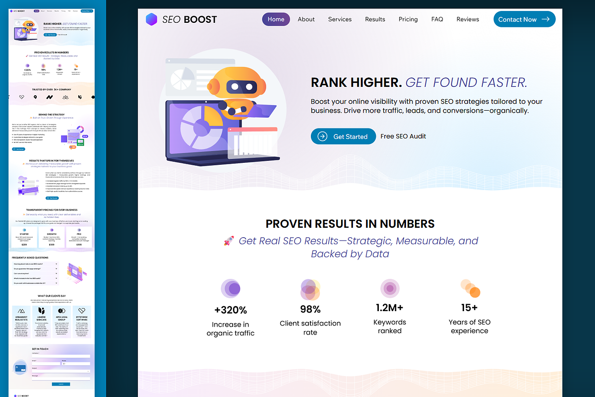 Seo Agency Wix Studio Website preview 5