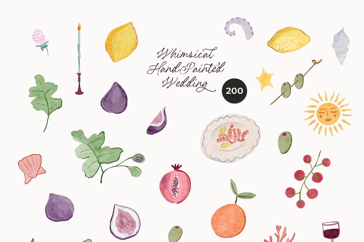 Hand-Painted Whimsical Wedding, a Decorative Illustration by Lana Elanor (Photo 5 of 14)
