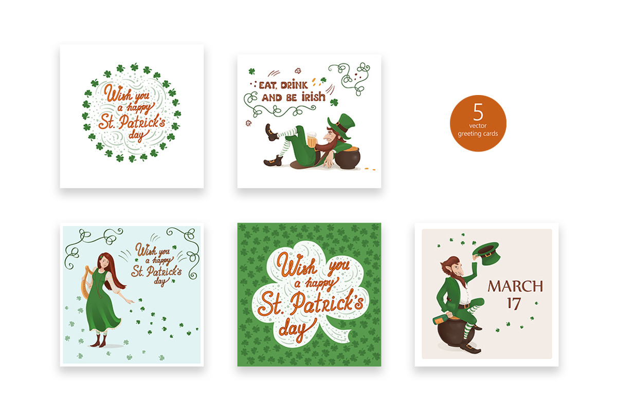 St. Patrick's day - watercolor set, an Object Graphic by KatsiarynaKa (Photo 8 of 12)