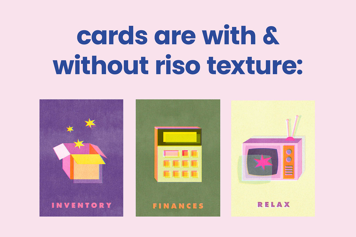 Illustrated task work icon risocards, a Work Illustration by studiomisprint (Photo 2 of 8)