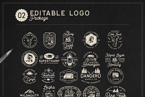 OUTDOOR Logo Creator Bonus 2 Fonts