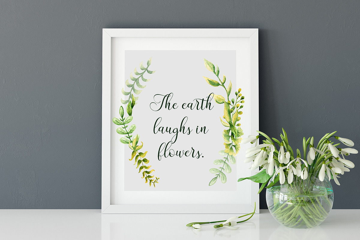 Herbaceous Greens-watercolor set, a Decorative Illustration by Astarte_design (Photo 10 of 13)