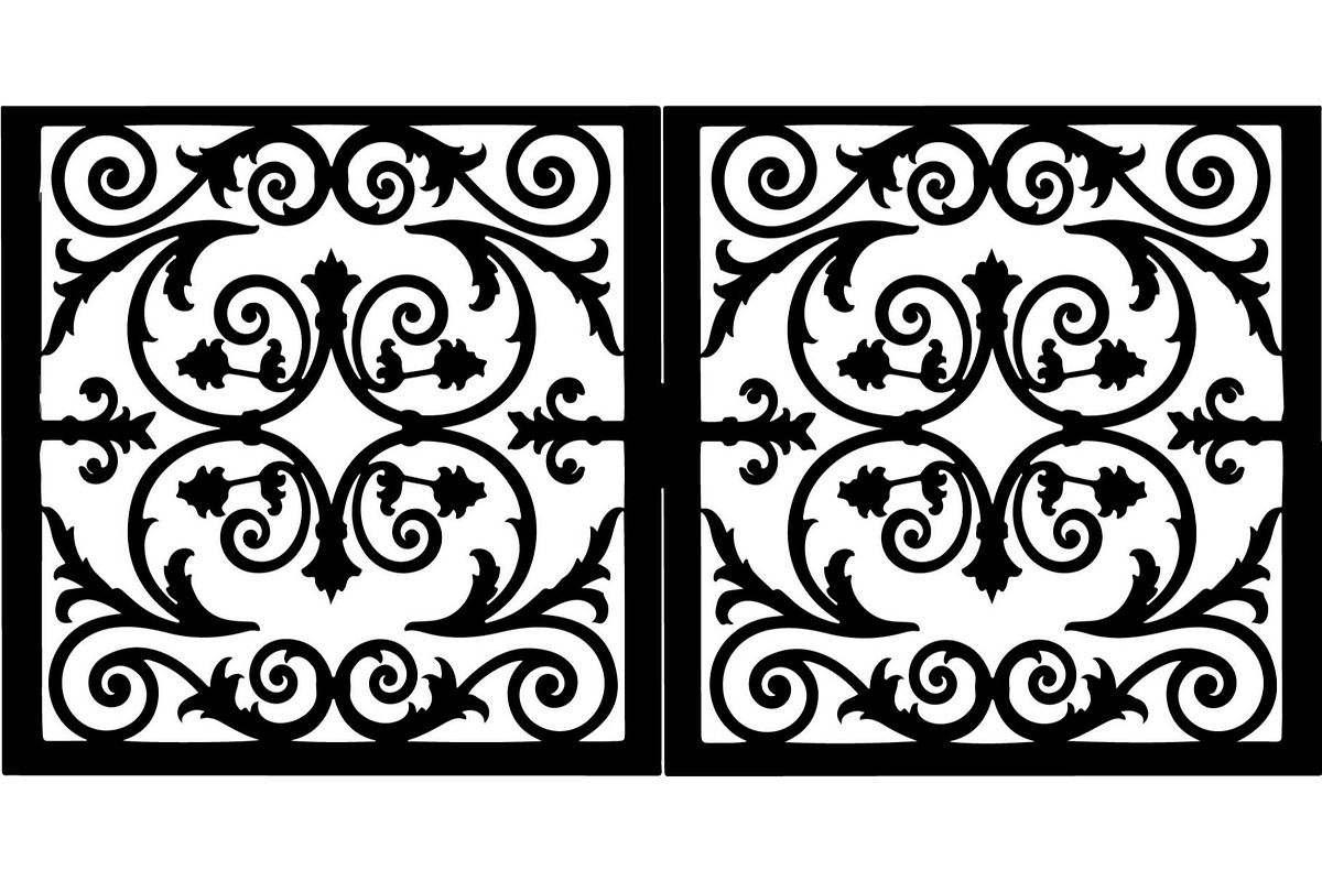 Ornamental Scroll Engraving Panel, a Decorative Illustration by Designer_Momina (Photo 9 of 20)