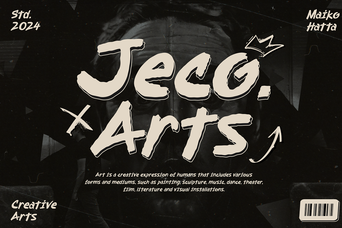 Chise - Hand Brush Typeface, a Handwritten Font by MaikoHatta (Photo 2 of 7)