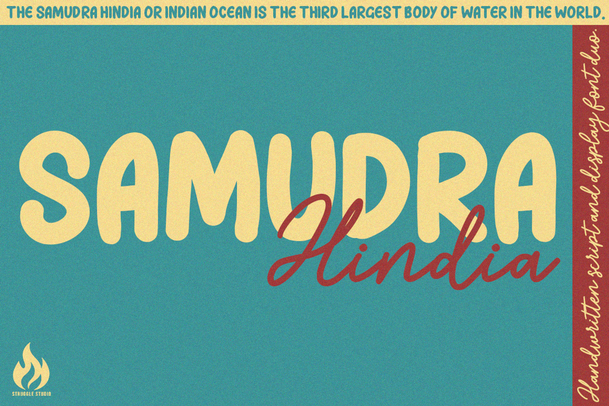 Samudra Hindia, a Handwritten Font by Struggle Studio (Photo 1 of 7)