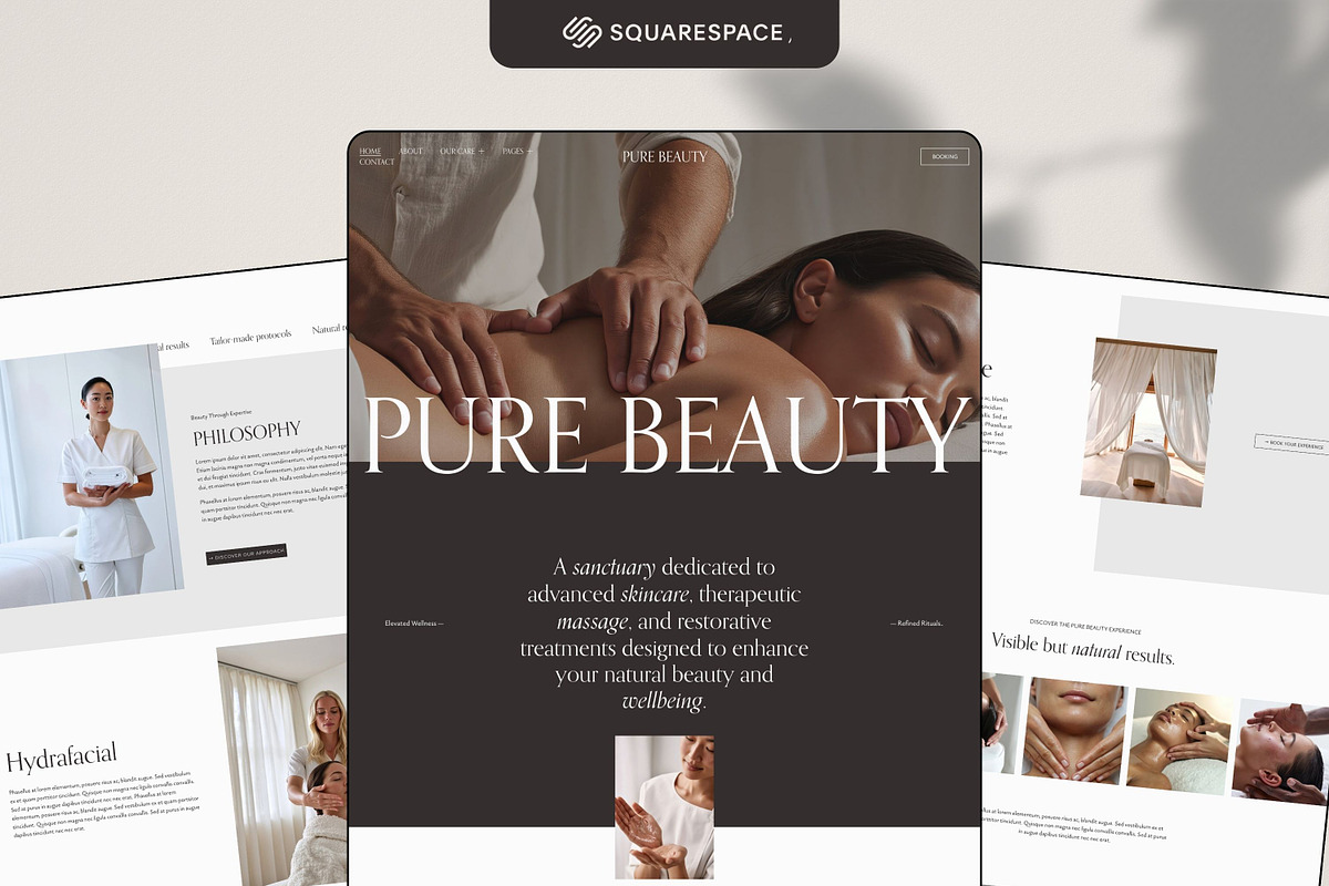 Luxury Beauty Squarespace Template, a Squarespace Template by Studio Marmotte (Photo 2 of 12)