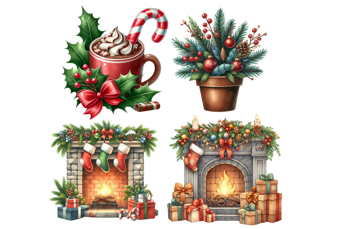 Antique Nordic Chirstmas Day Clipart, an Illustration by Designworld (Photo 5 of 6)