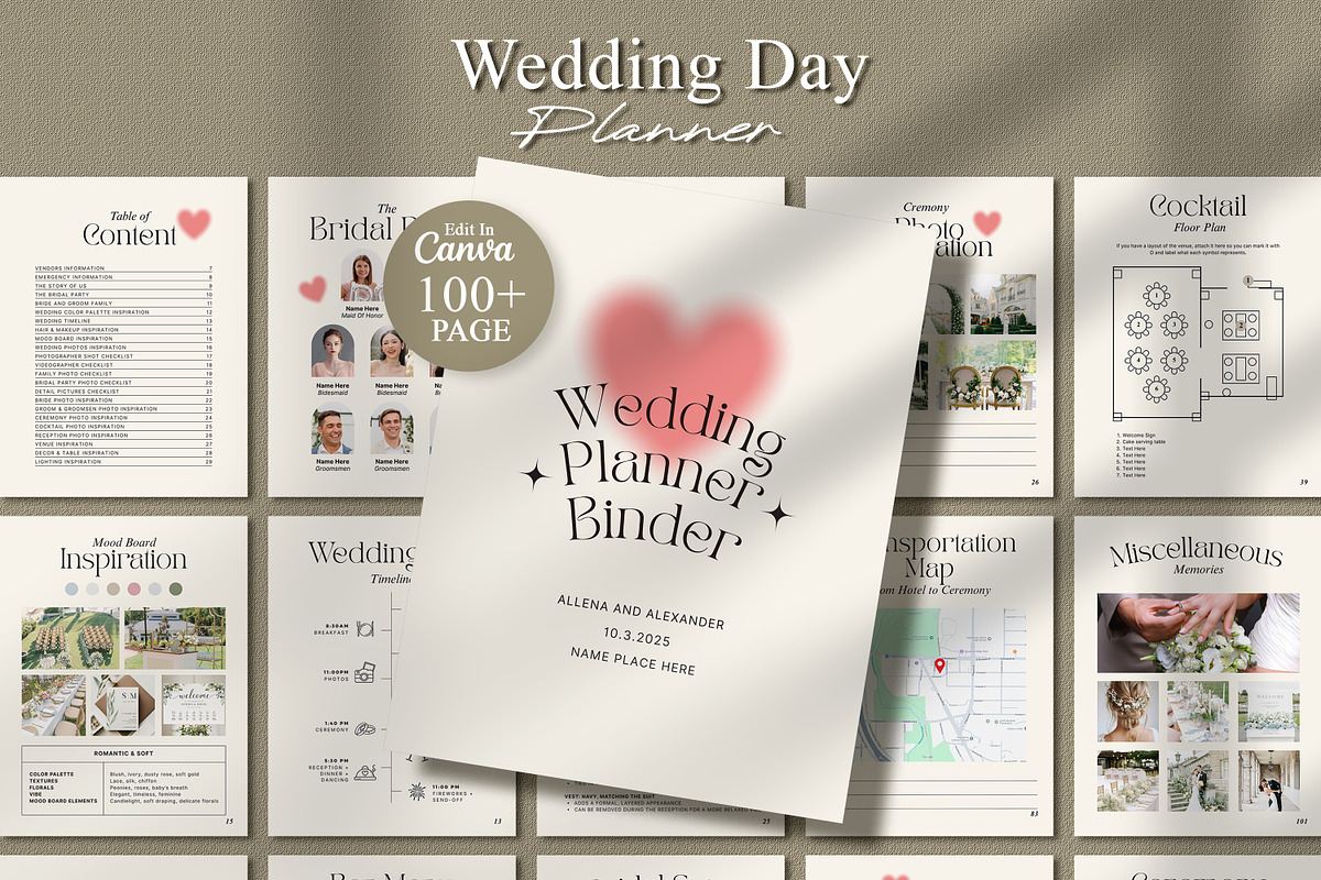 Minimalist Wedding Planner Template, a Presentation Template by SKY CREATION (Photo 1 of 6)