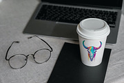 Cow Skulls Vector Illustrations, a Decorative Illustration by TheBlackPixelCo (Thumbnail 6 of 9)