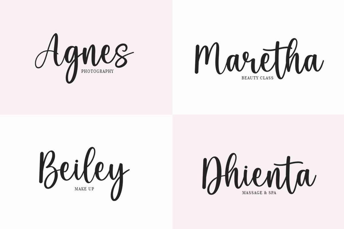 Marilyn Script, a Script Font by Bosstype Studio (Photo 5 of 8)