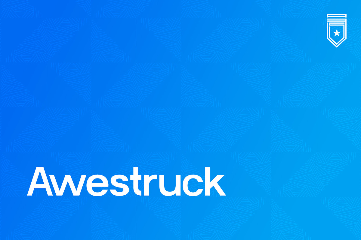 Awestruck, a Sans Serif Font by ANDR35 (Photo 1 of 11)