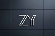ZY, YZ Abstract logo design, a Branding & Logo Template by art_creater (Thumbnail 2 of 2)