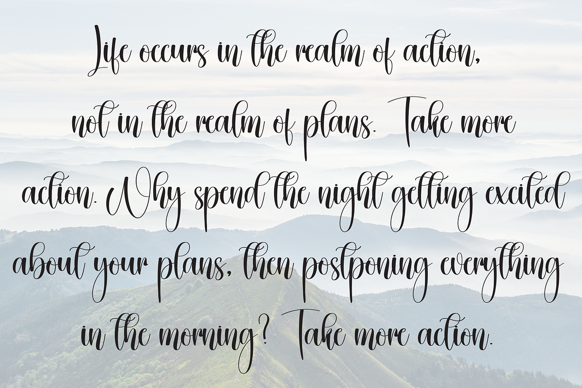 Swifty | Script Font, a Handwritten Font by Scratchones (Photo 6 of 9)