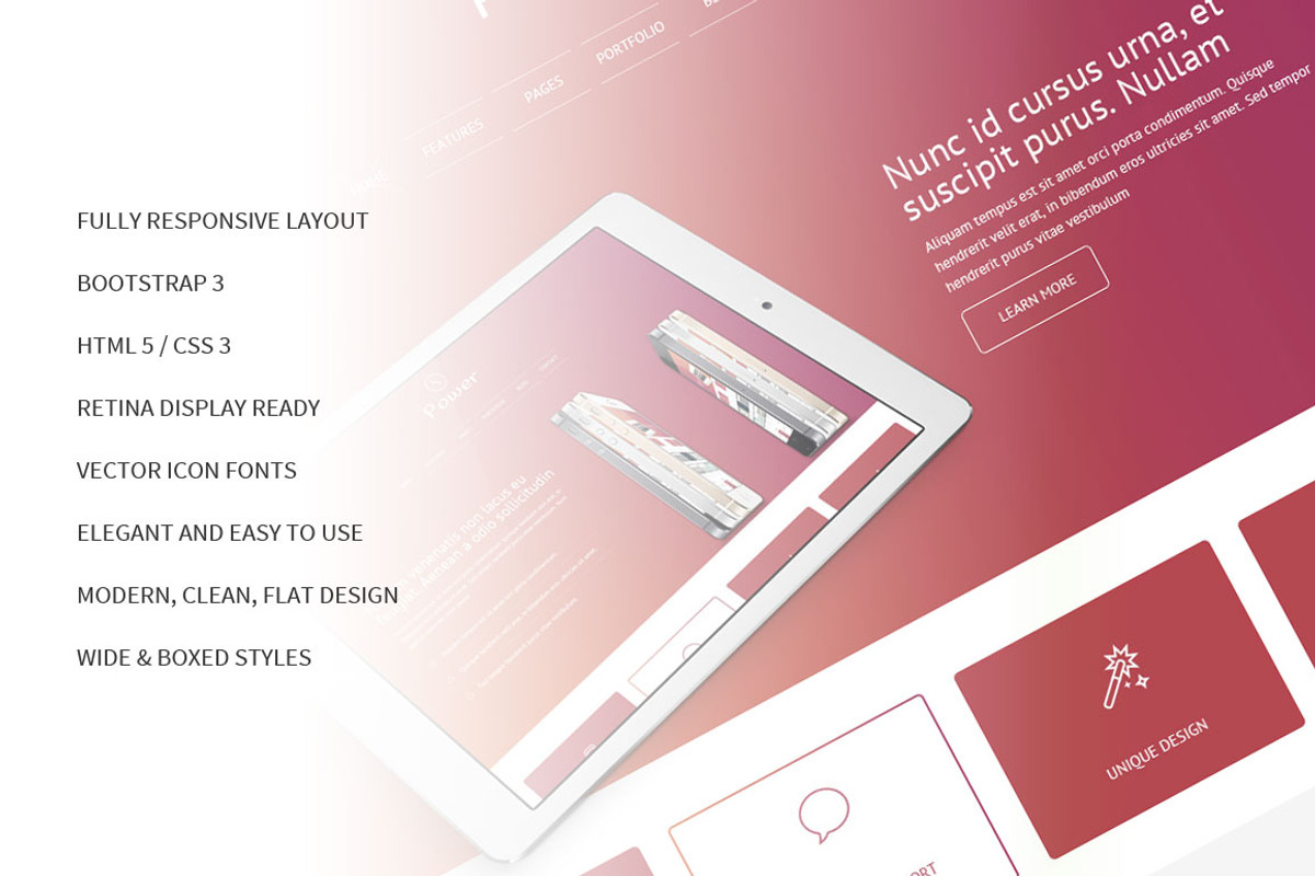 Power Bootstrap Responsive Template, a Bootstrap Template by IceTemplates