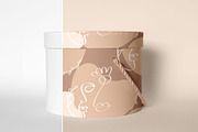 6 Mockups, Round Gift Box, a Packaging Mockup by bazarova (Thumbnail 5 of 10)