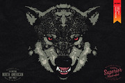 Grey Wolf - Vector illustration, an Animal Illustration by Artistic & Unique (Thumbnail 1 of 5)