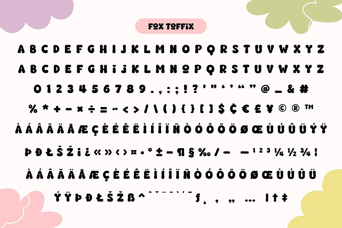 Fox Toffix: 4 Font Styles, a Handwritten Font by Fox7 By Rattana (Photo 9 of 13)