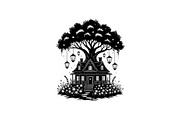 Tree House Silhouette SVG Bundle, an Illustration by jahid234 (Thumbnail 29 of 31)